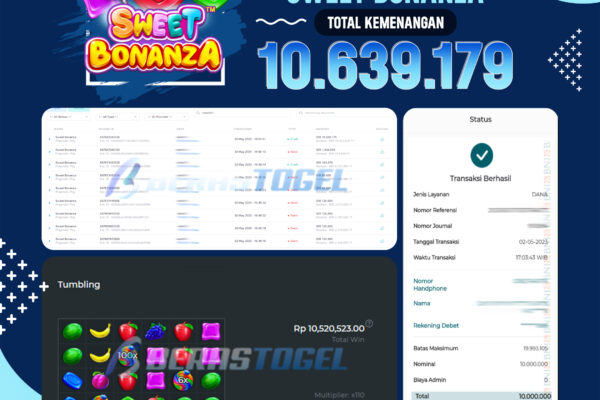 BUKTI JP SLOT SWEETBONANZA BERASTOGEL