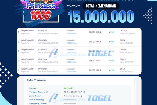 BUKTI JACKPOT BERASTOGEL SLOT