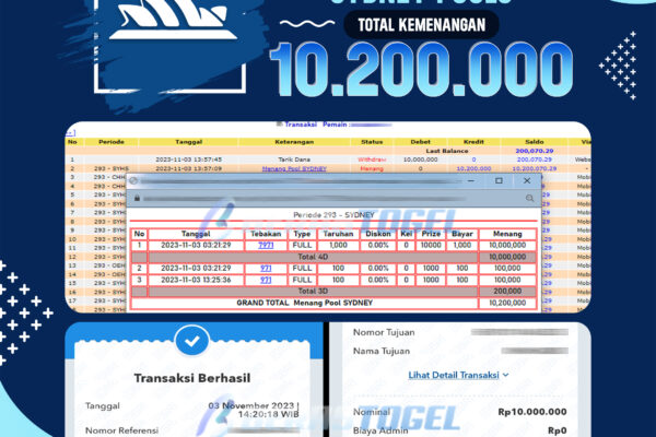 BUKTI JACKPOT BERASTOGEL TOGEL