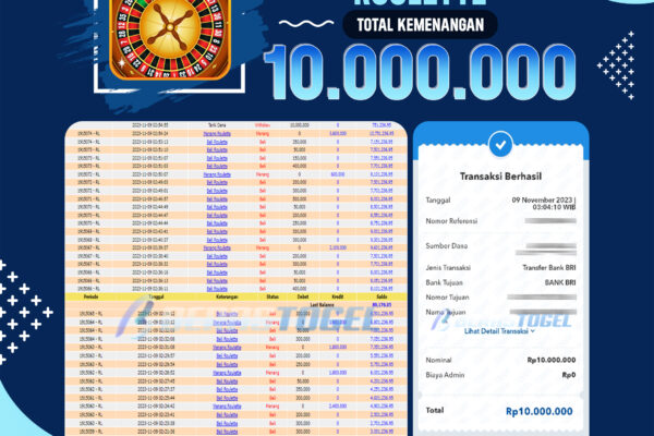 BUKTI JACKPOT BERASTOGEL CASINO