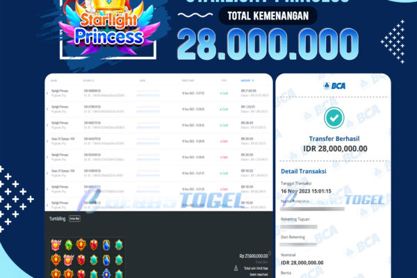 BUKTI JACKPOT BERASTOGEL SLOT