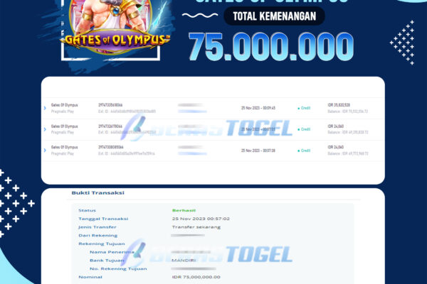 BUKTI JACKPOT BERASTOGEL SLOT