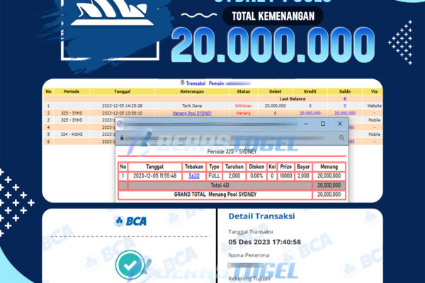 BUKTI JACKPOT BERASTOGEL TOGEL