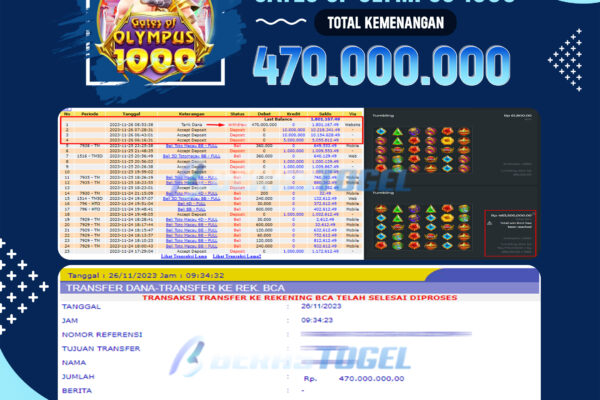 BUKTI JACKPOT BERASTOGEL SLOT