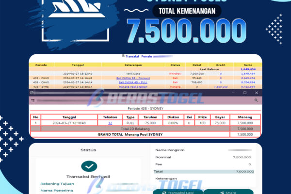 BUKTI JACKPOT BERASTOGEL TOGEL