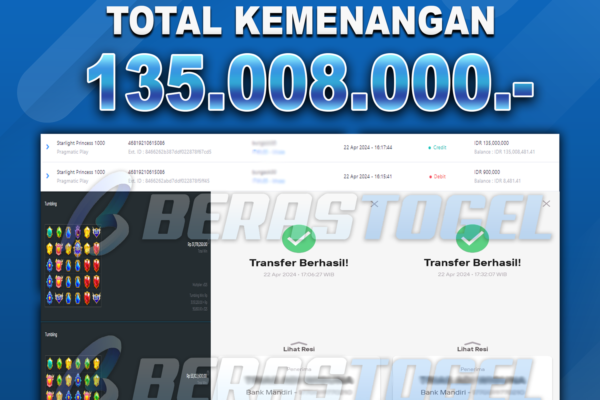 BUKTI JACKPOT BERASTOGEL SLOT