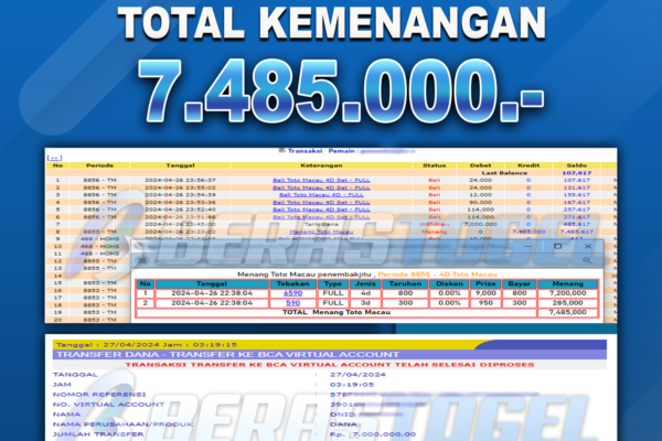 BUKTI JACKPOT BERASTOGEL TOGEL