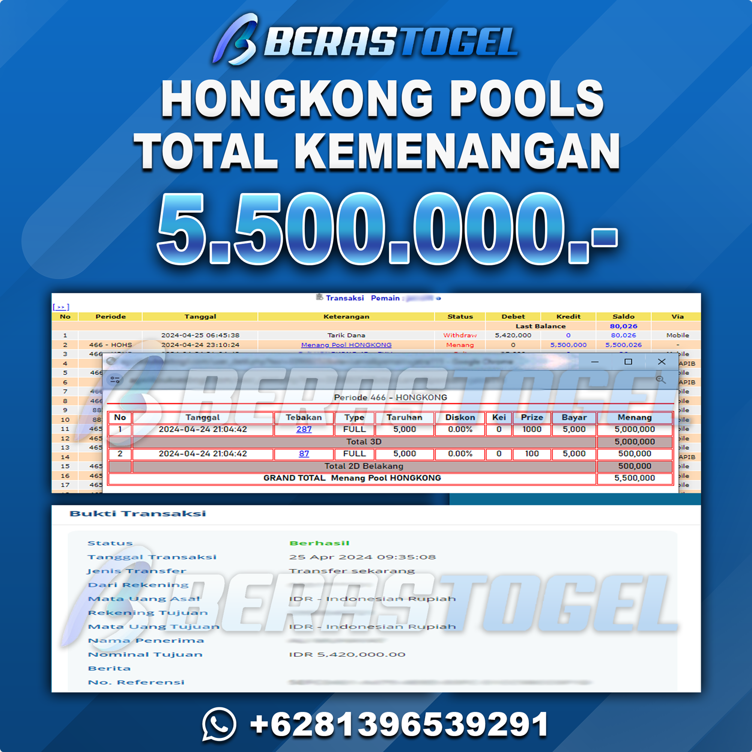 BUKTI JACKPOT BERASTOGEL TOGEL