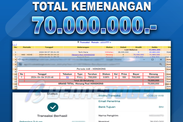 BUKTI JACKPOT BERASTOGEL TOGEL