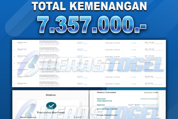 BUKTI JACKPOT BERASTOGEL SLOT