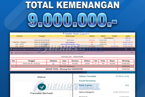 BUKTI JACKPOT BERASTOGEL TOGEL