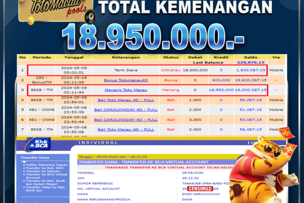 BUKTI JACKPOT BERASTOGEL TOGEL