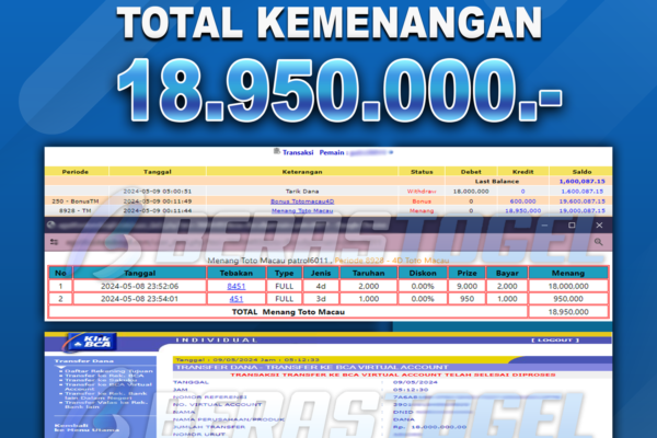 BUKTI JACKPOT BERASTOGEL TOGEL