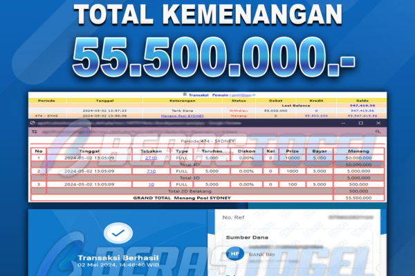 BUKTI JACKPOT BERASTOGEL TOGEL