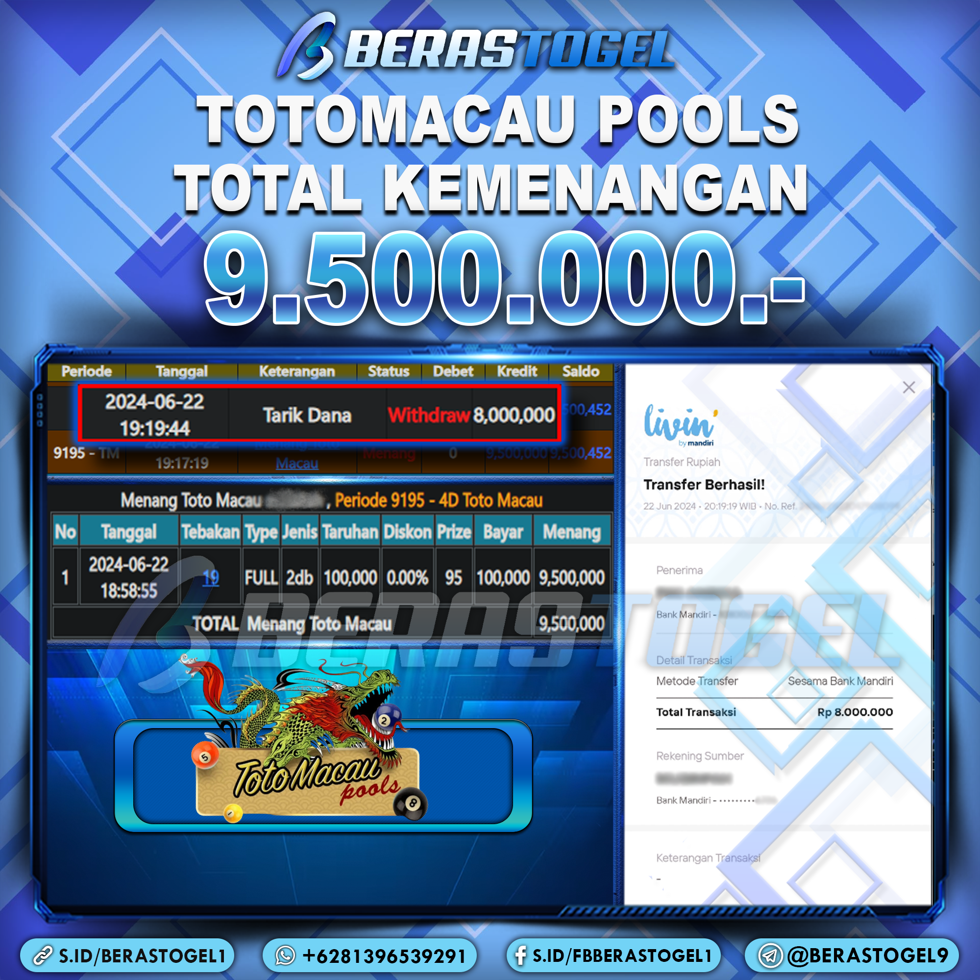 BUKTI JACKPOT BERASTOGEL TOGEL