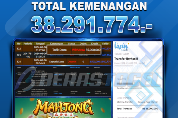 BUKTI JACKPOT BERASTOGEL SLOT