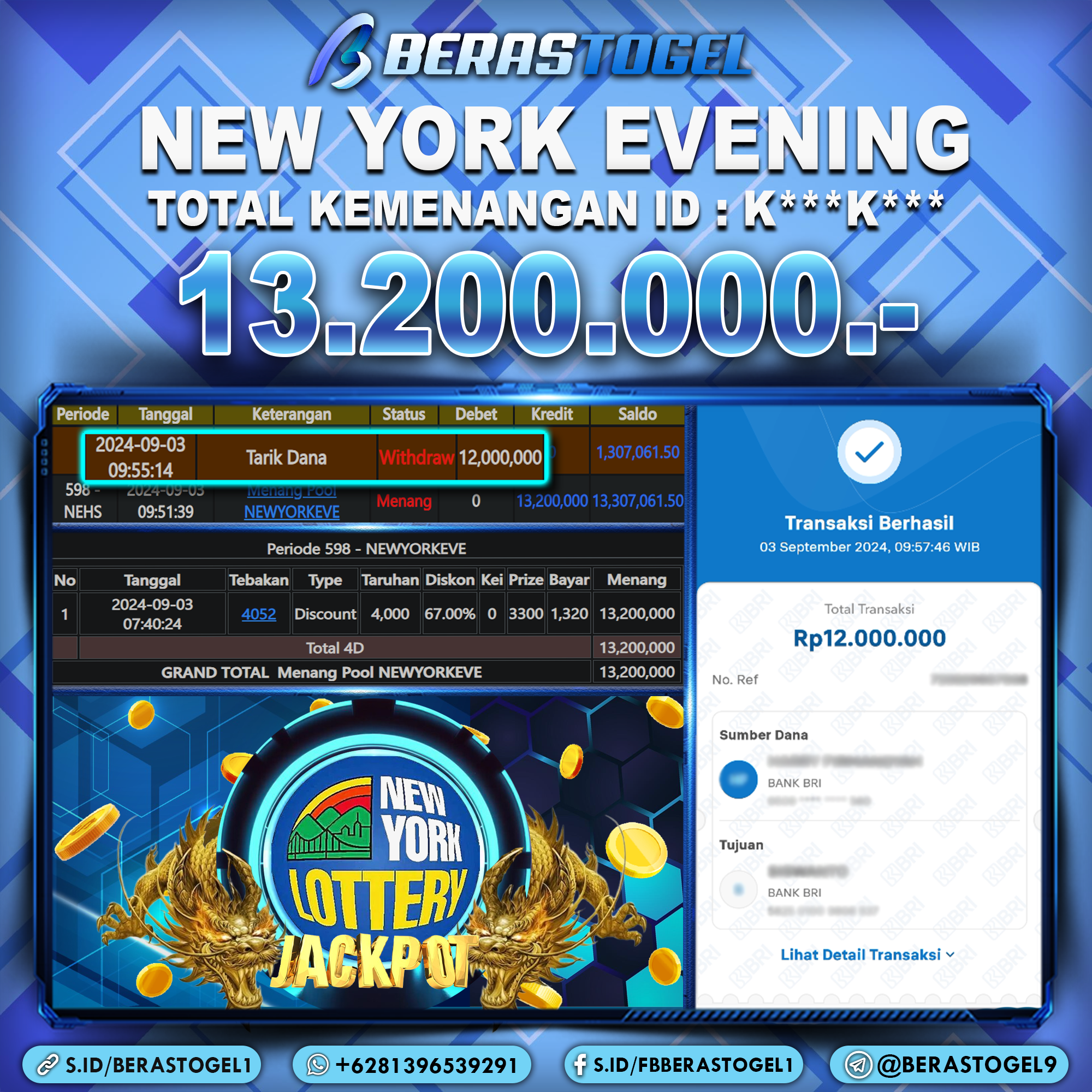 BUKTI JACKPOT BERASTOGEL TOGEL