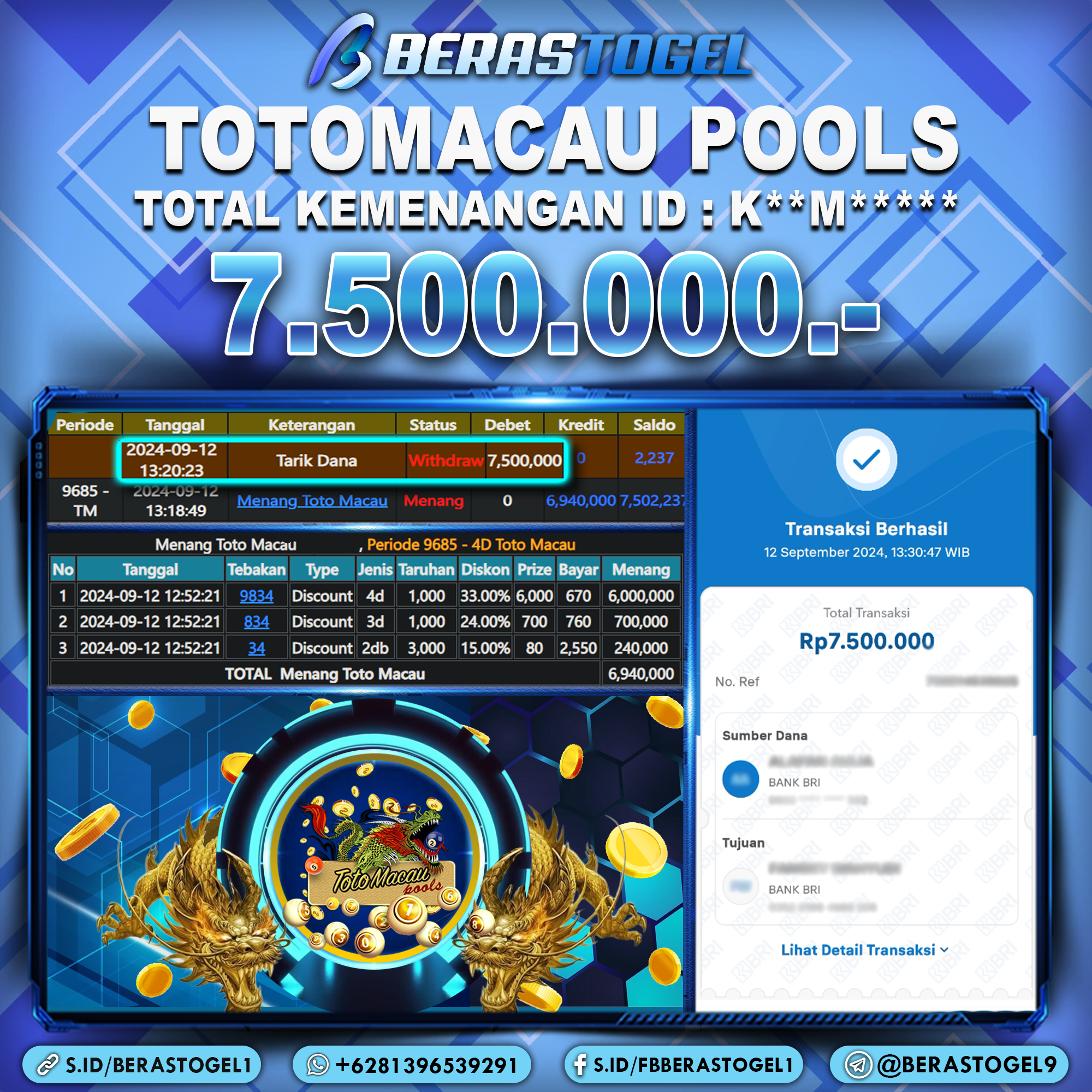 BUKTI JACKPOT BERASTOGEL TOGEL