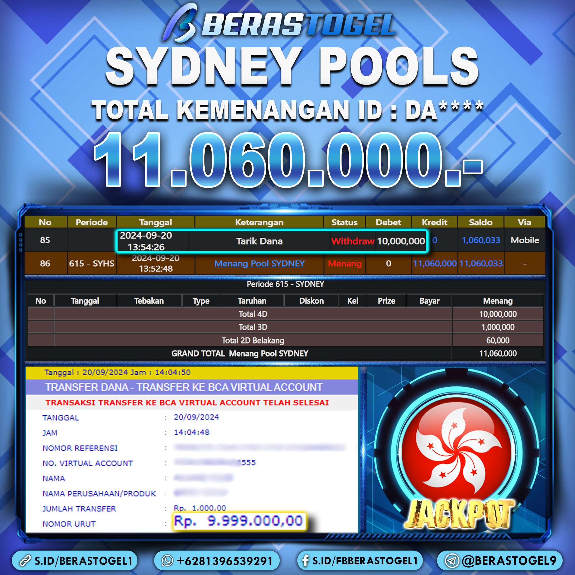 BUKTI JACKPOT BERASTOGEL TOGEL