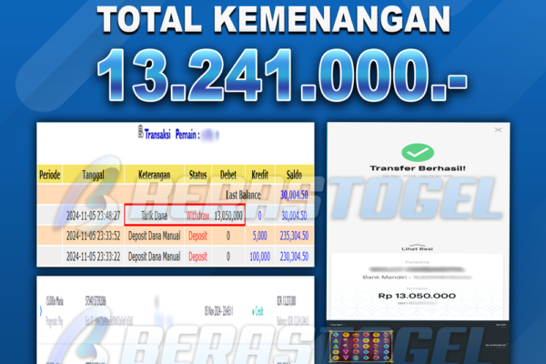 BUKTI JACKPOT BERASTOGEL SLOT