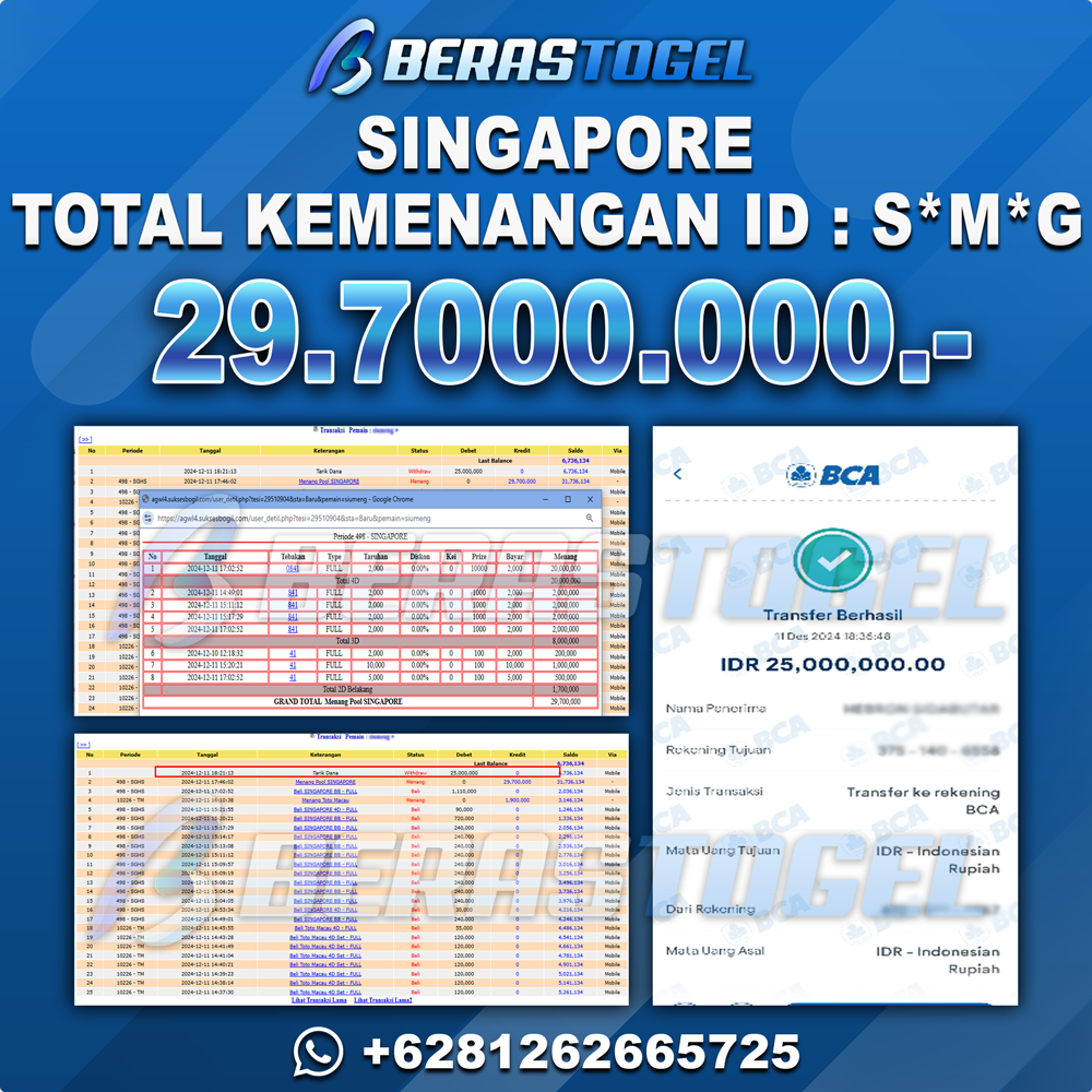 BUKTI JACKPOT BERASTOGEL TOGEL