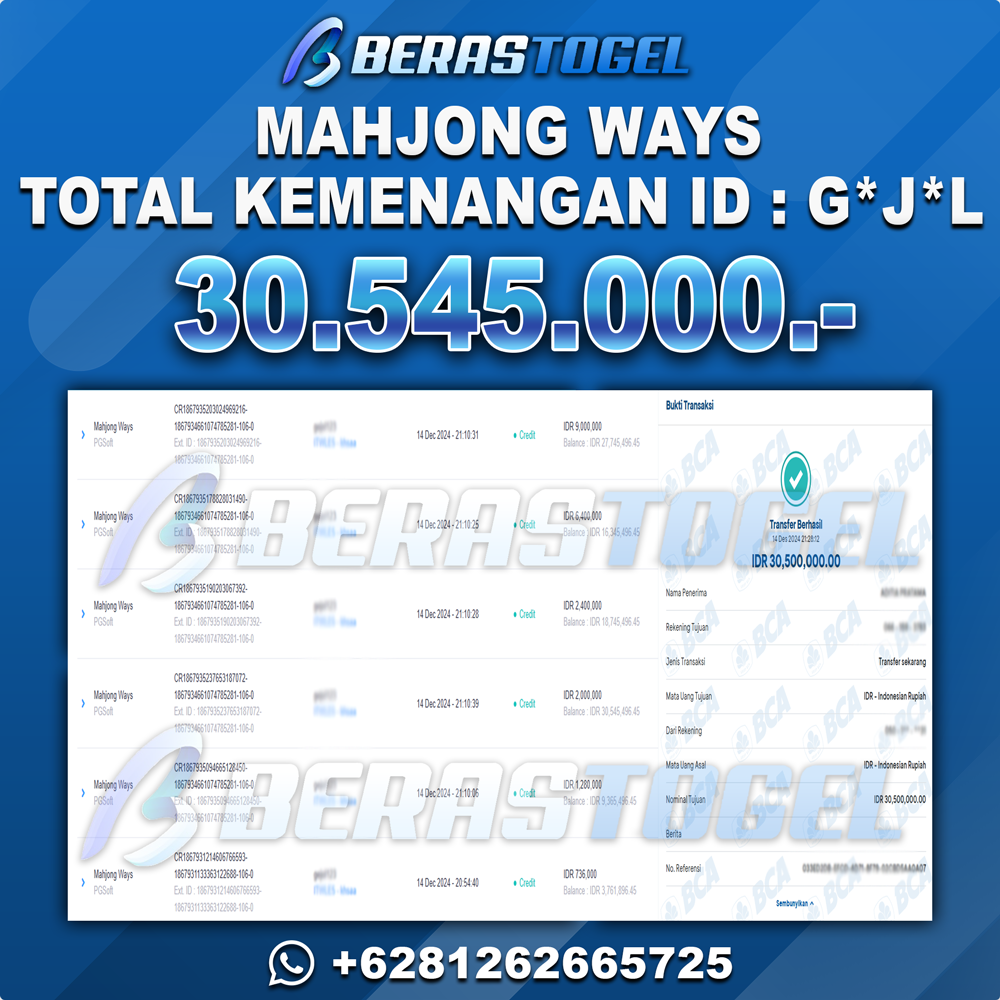 BUKTI JACKPOT BERASTOGEL SLOT