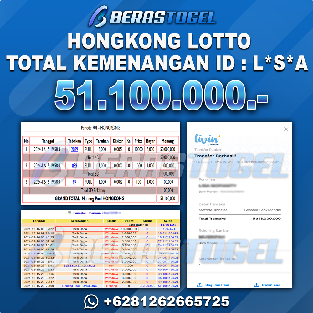 BUKTI JACKPOT BERASTOGEL TOGEL