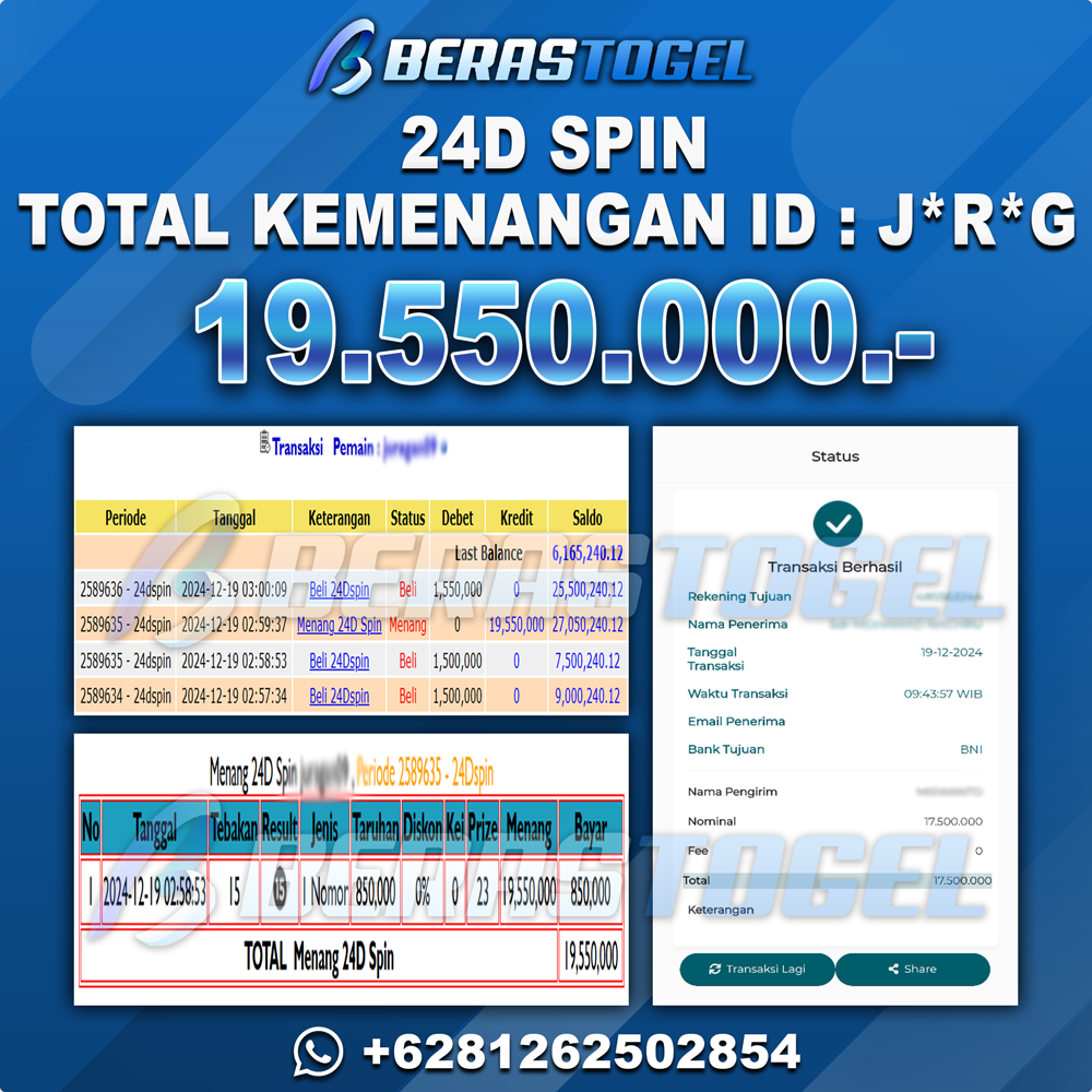 BUKTI JACKPOT BERASTOGEL CASINO