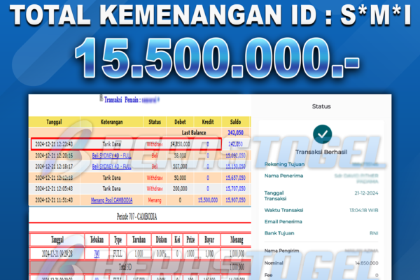 BUKTI JACKPOT BERASTOGEL TOGEL