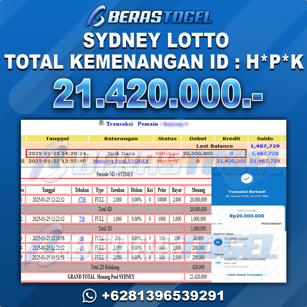 BUKTI JACKPOT BERASTOGEL TOGEL