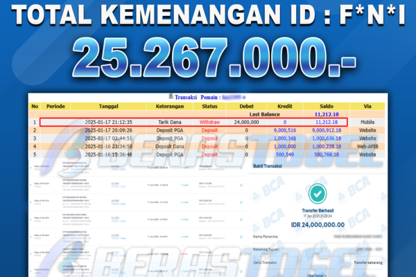 BUKTI JACKPOT BERASTOGEL SLOT