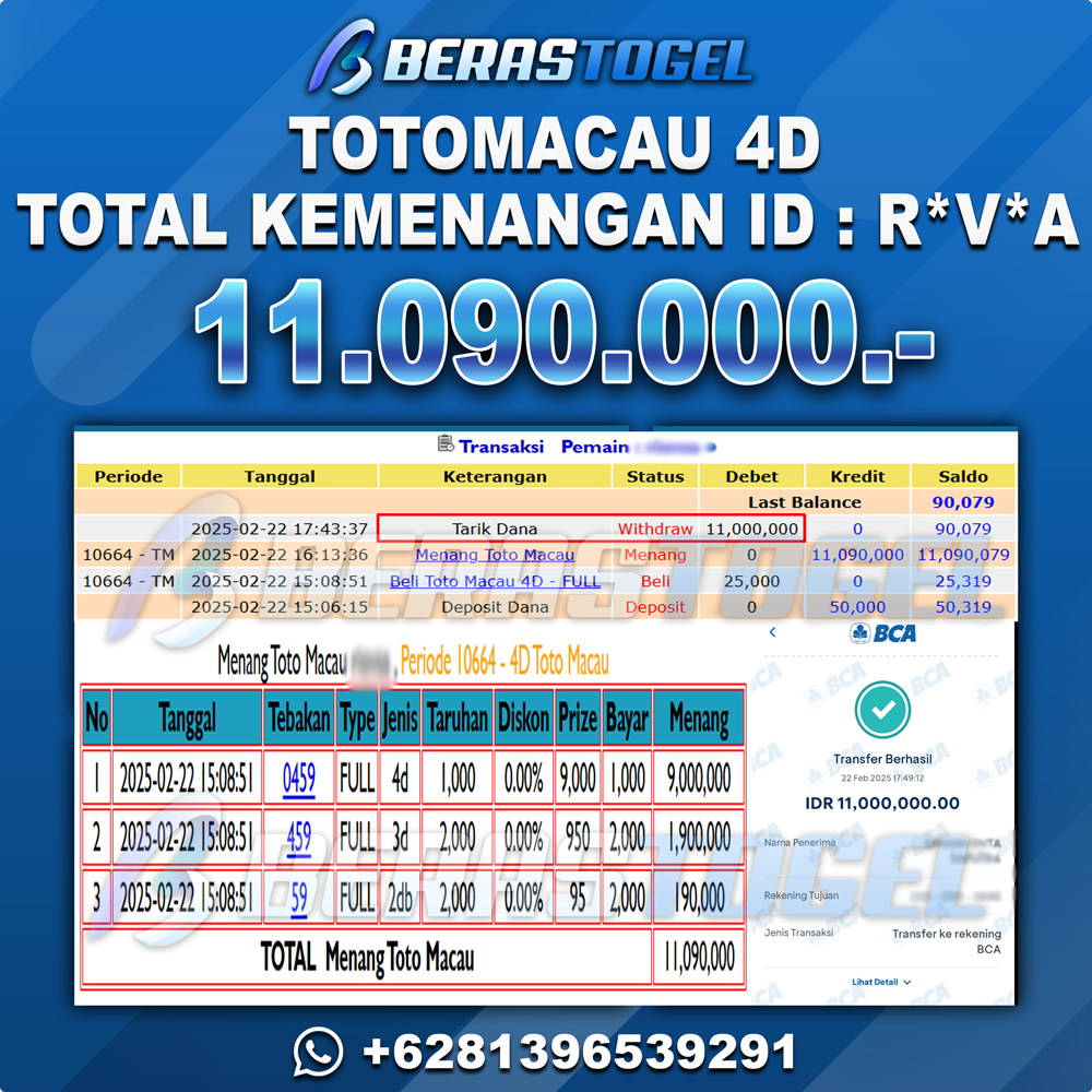 BUKTI JACKPOT BERASTOGEL TOGEL