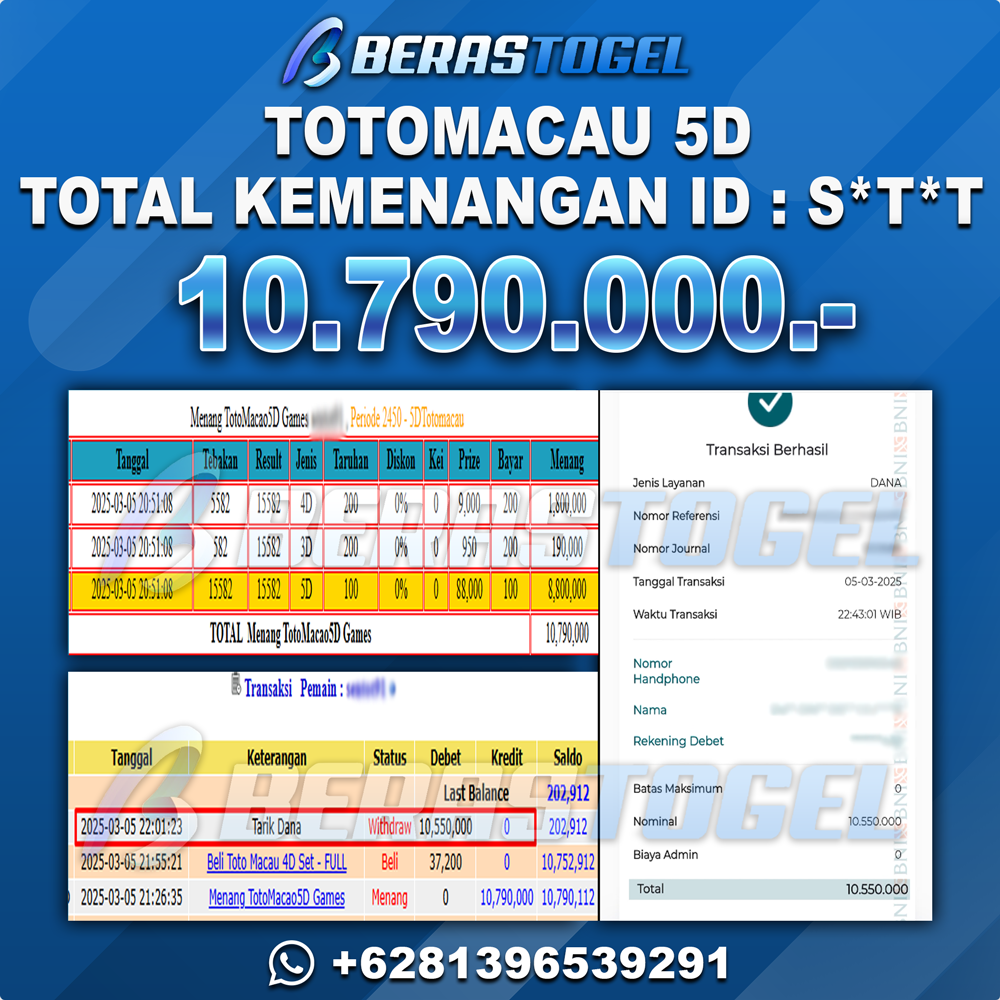 BUKTI JACKPOT BERASTOGEL TOGEL