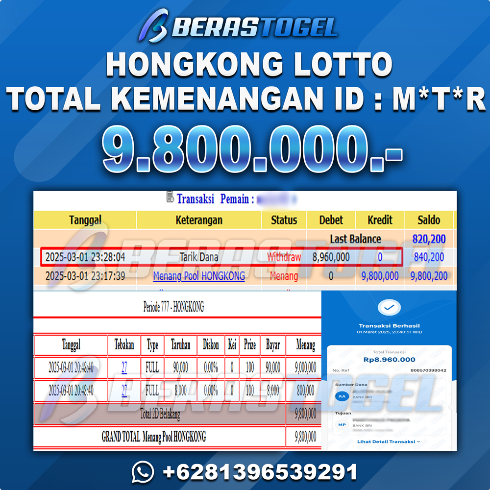 BUKTI JACKPOT BERASTOGEL TOGEL