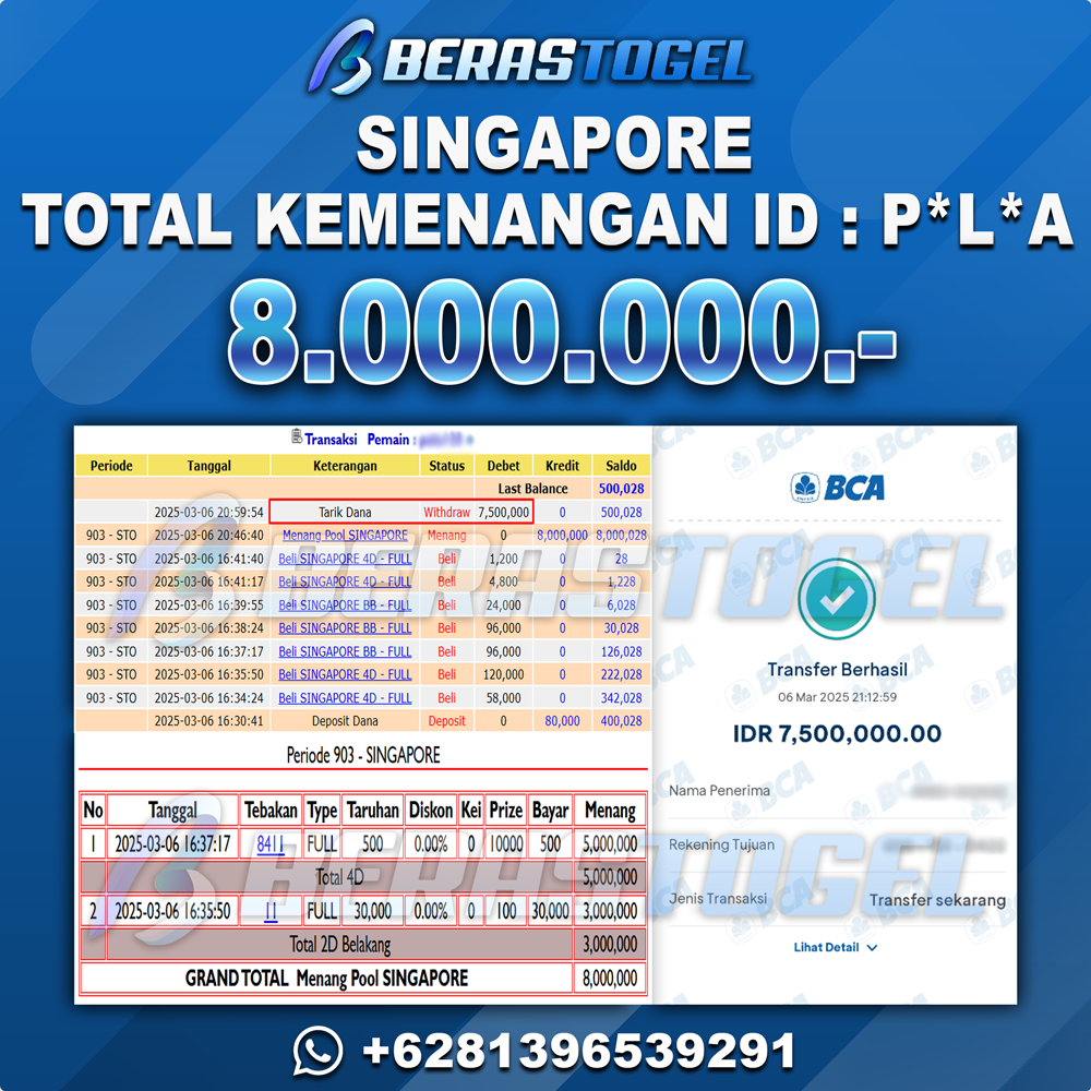 BUKTI JACKPOT BERASTOGEL TOGEL