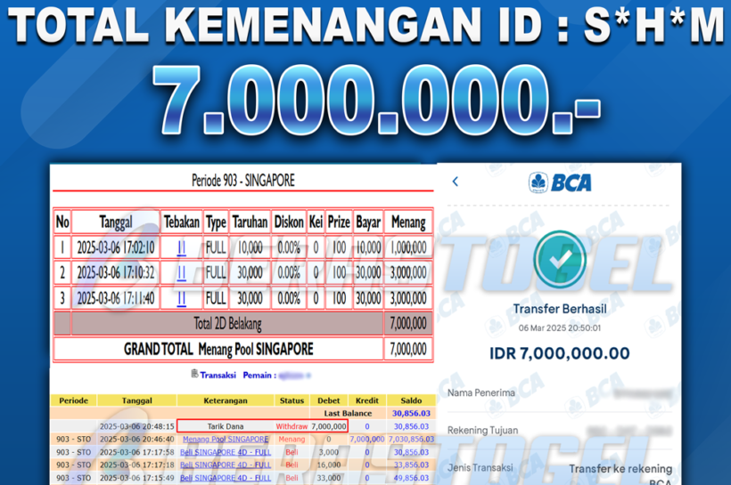 BUKTI JACKPOT BERASTOGEL TOGEL