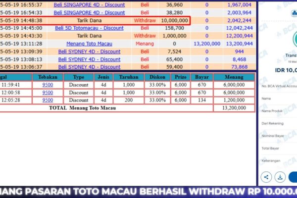 BUKTI JACKPOT BERASTOGEL TOGEL