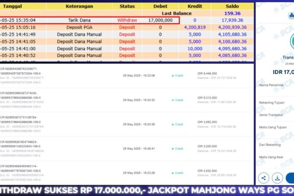 BUKTI JACKPOT BERASTOGEL SLOT