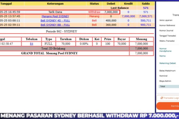 BUKTI JACKPOT BERASTOGEL TOGEL
