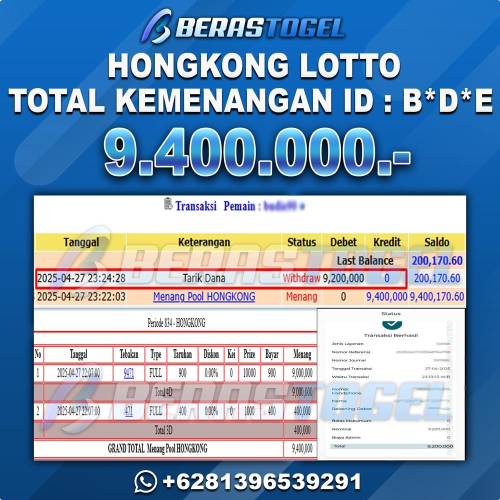 BUKTI JACKPOT BERASTOGEL TOGEL