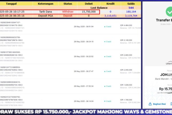 BUKTI JACKPOT BERASTOGEL SLOT
