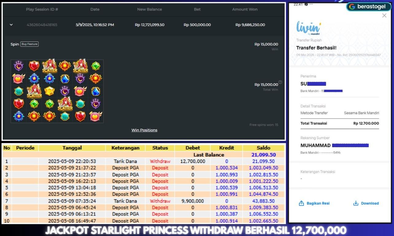 BUKTI JACKPOT BERASTOGEL SLOT