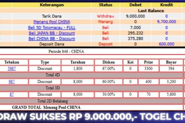 BUKTI JACKPOT BERASTOGEL TOGEL