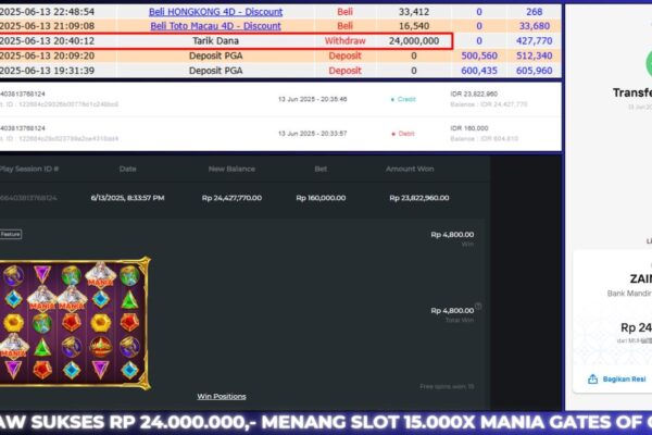 BUKTI JACKPOT BERASTOGEL SLOT