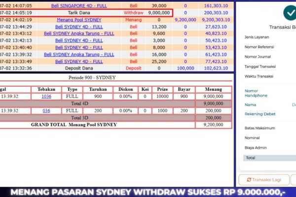 BUKTI JACKPOT BERASTOGEL TOGEL