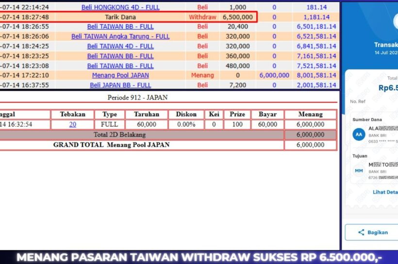 BUKTI JACKPOT BERASTOGEL TOGEL