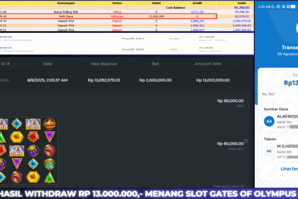 BUKTI JACKPOT BERASTOGEL SLOT