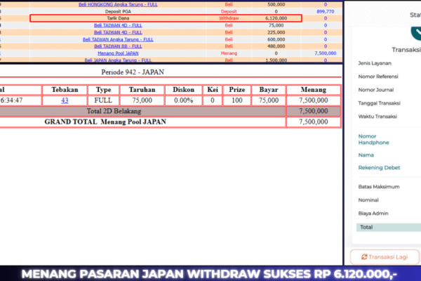 BUKTI JACKPOT BERASTOGEL TOGEL