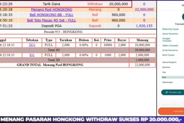 BUKTI JACKPOT BERASTOGEL TOGEL