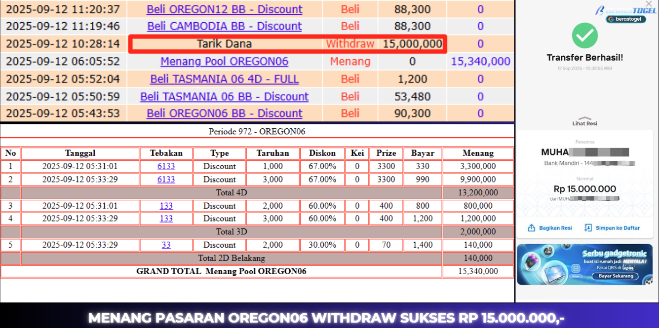 BUKTI JACKPOT BERASTOGEL TOGEL